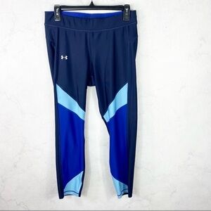 Under Armour Women's Leggings - Dark Blue and Light Blue